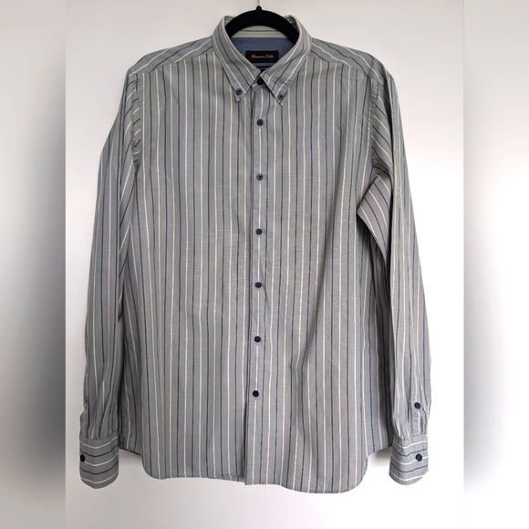 Massimo Dutti Stripped Shirt L - Picture 1 of 7